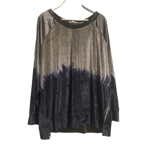 Latitude 10 velour ombré soft sweatshirt 1x